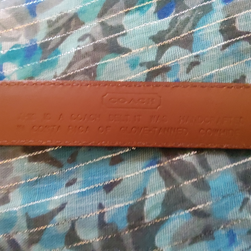 Vintage Coach brown leather belt - 8504 - Picture 3 of 7